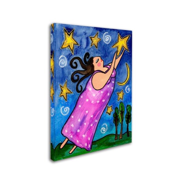 Wyanne 'Big Diva Reach For The Stars' Canvas Art,18x24